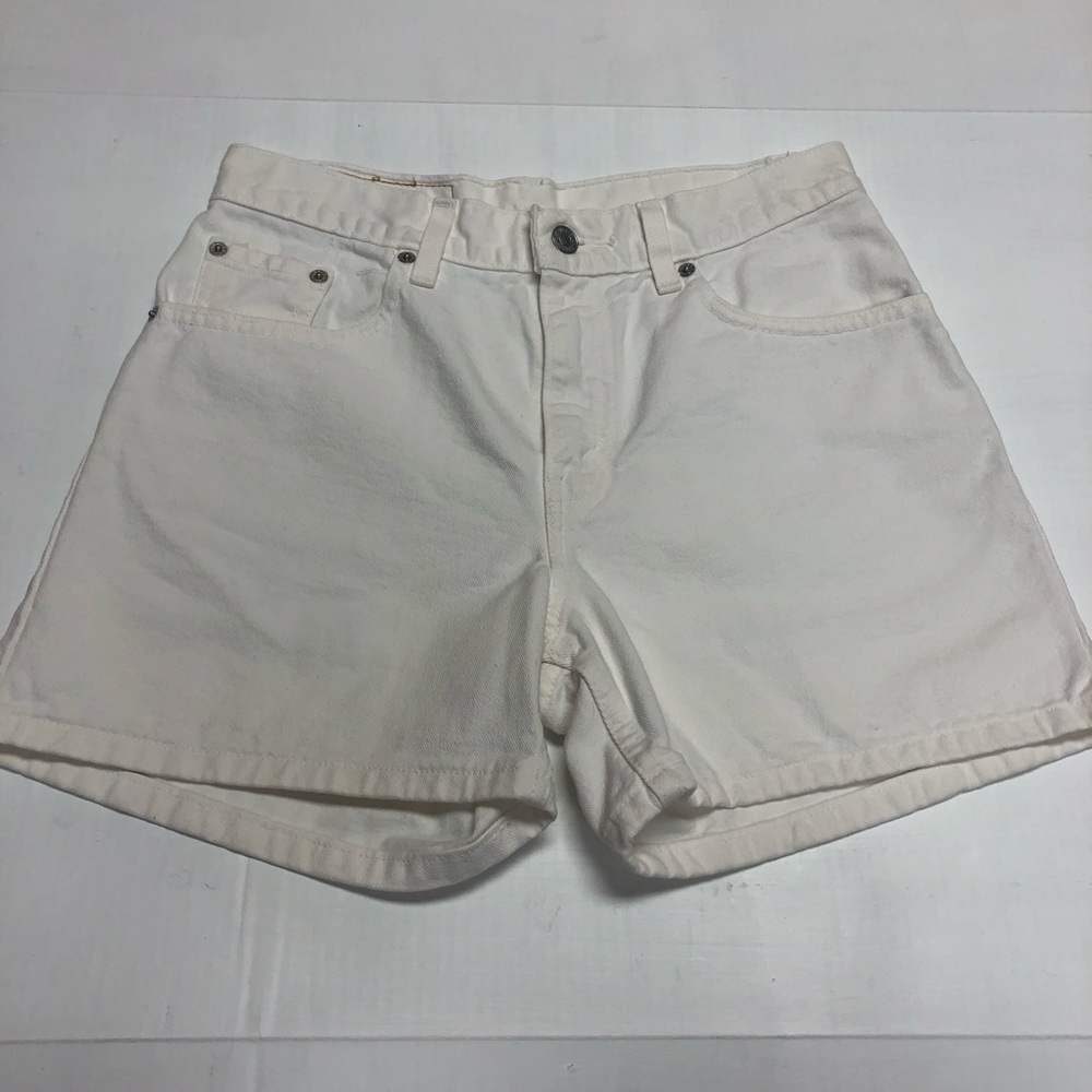 Levi's Vintage White High Rise Shorts
